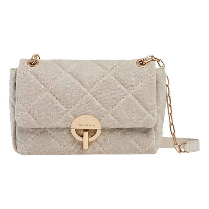 Vanessa Bruno Sac Moon MM Matelassé Lin | Sable