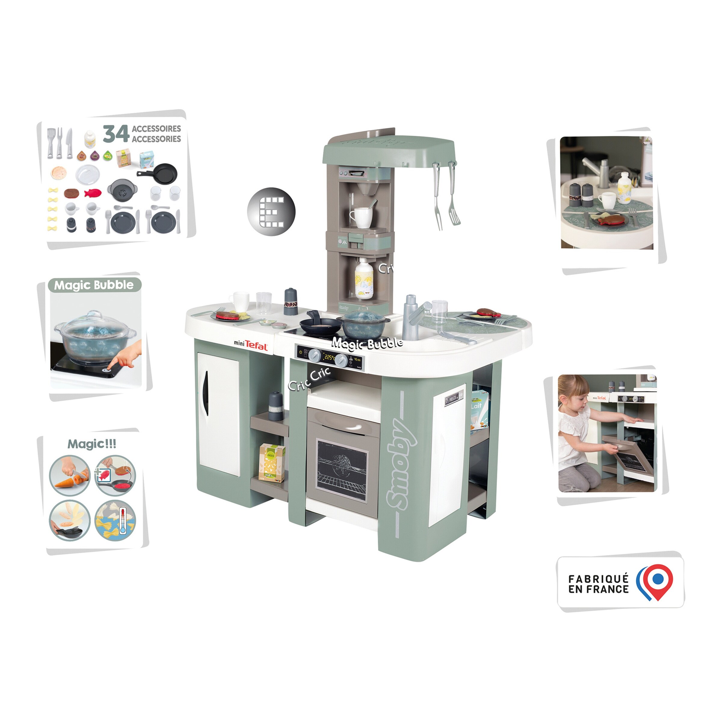 Smoby Kinderküche Tefal Studio Bubble XL
