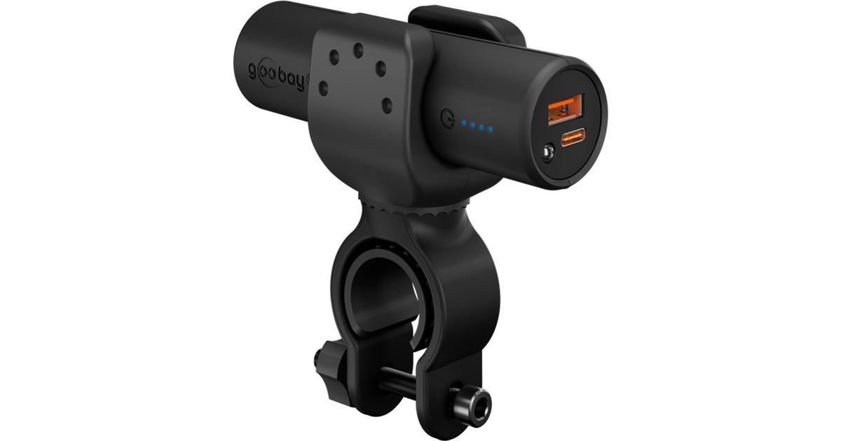 goobayBike-Powerbank 5.0  (Zwart, 5.000 mAh, Power Delivery, Quick Charge)