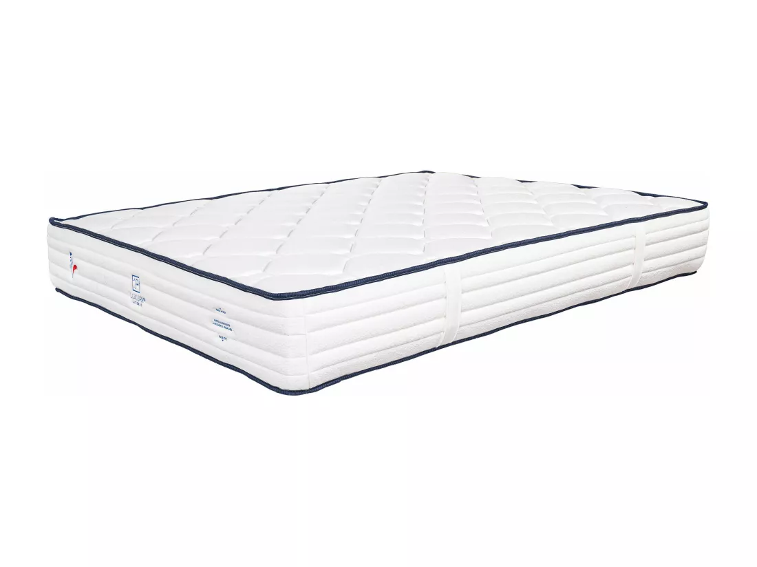 Matelas 140x190 cm, Patriote, 27cm, Ressorts Ensachés, Soutien ferme + 2 Oreillers
