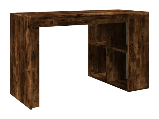 Bureau chêne fumé 123,5x73,5x75 cm bois d'ingénierie