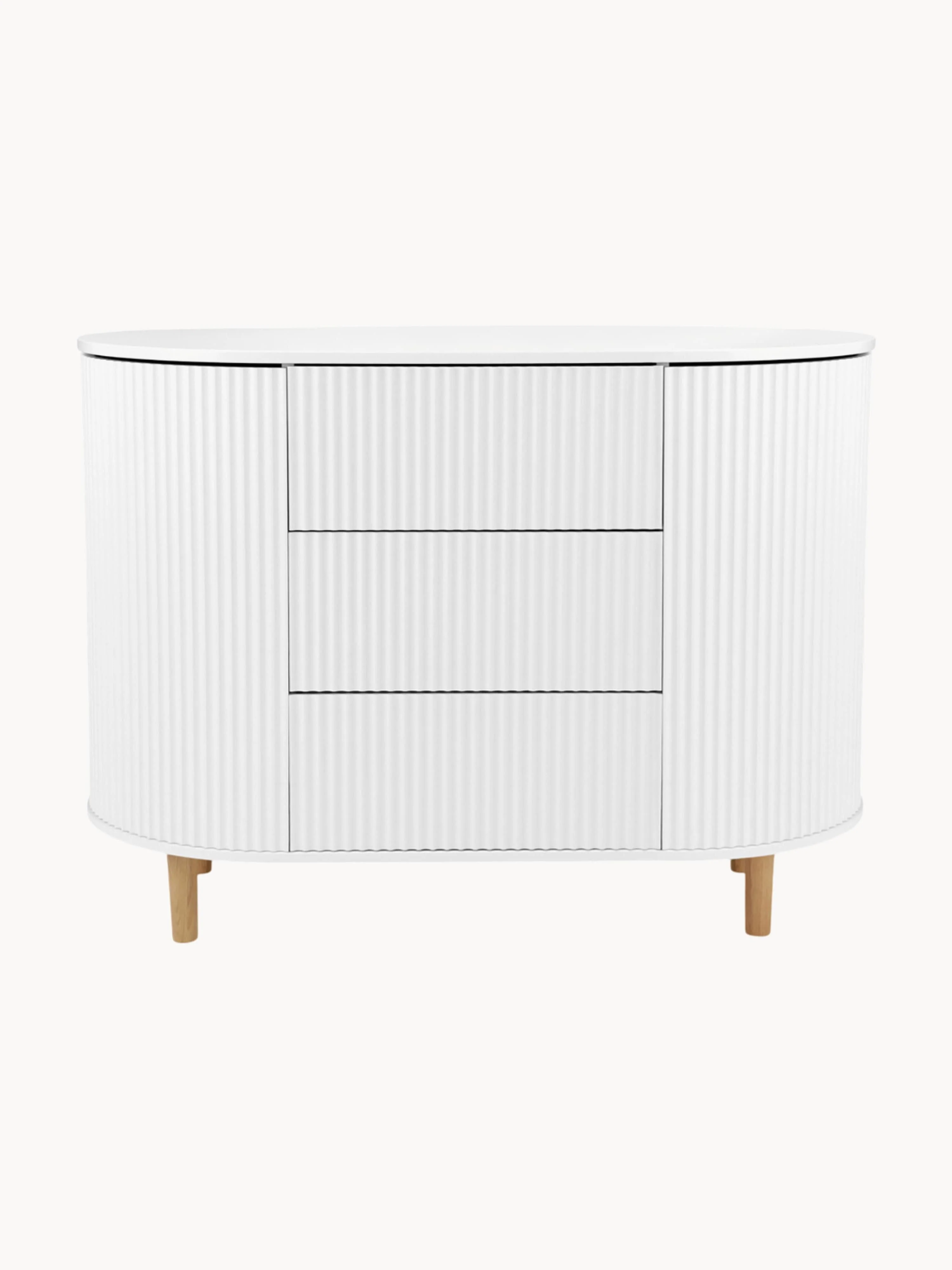 Handgemaakte houten ladekast Kai