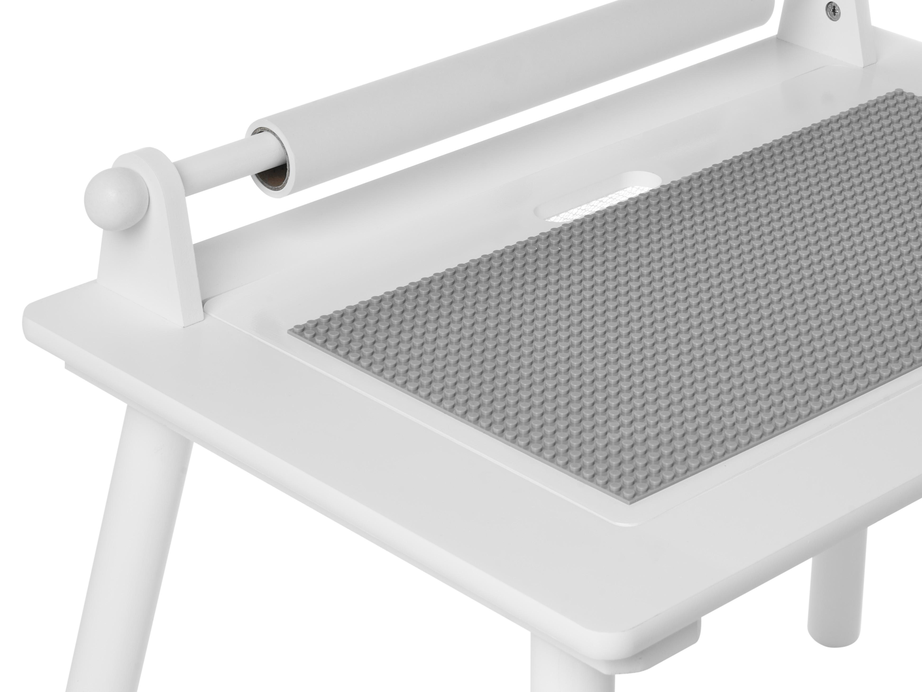 Kindertafel en stoel set MOONTA Wit