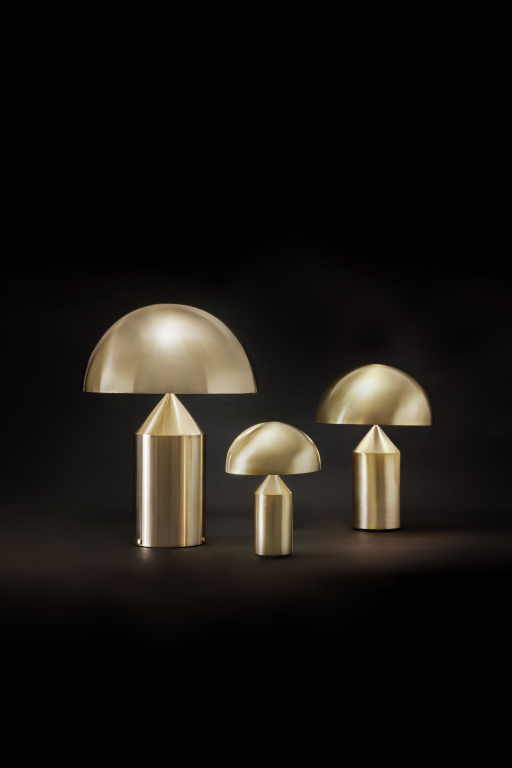Oluce Atollo tafellamp H50 satijn goud