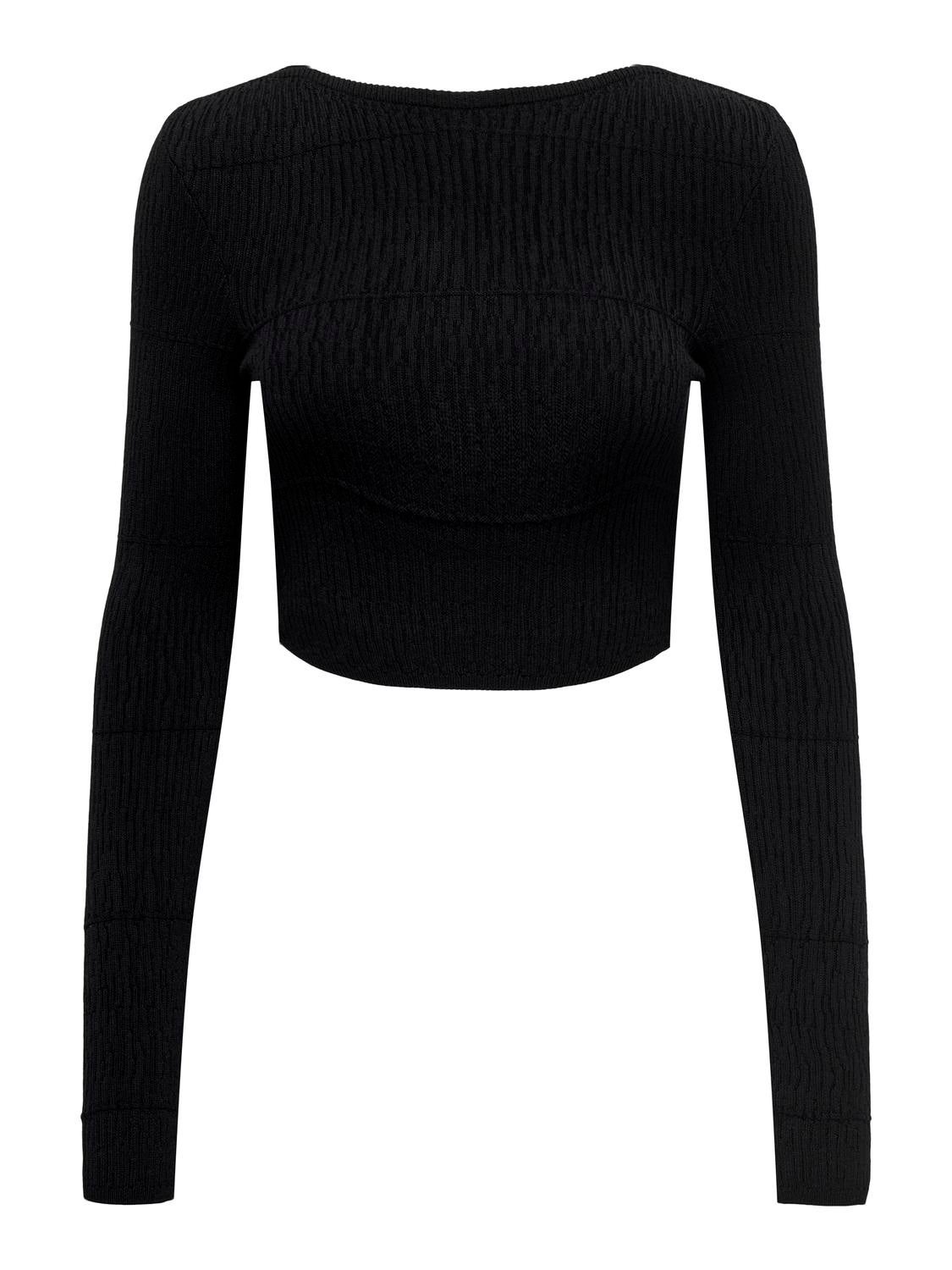 ONLAMOUR Strickpullover Black