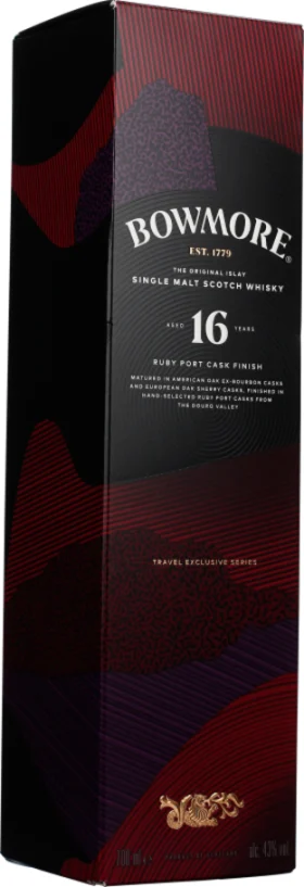 BOWMORE 16 YEARS RUBY PORT CASK FINISH 70CL
