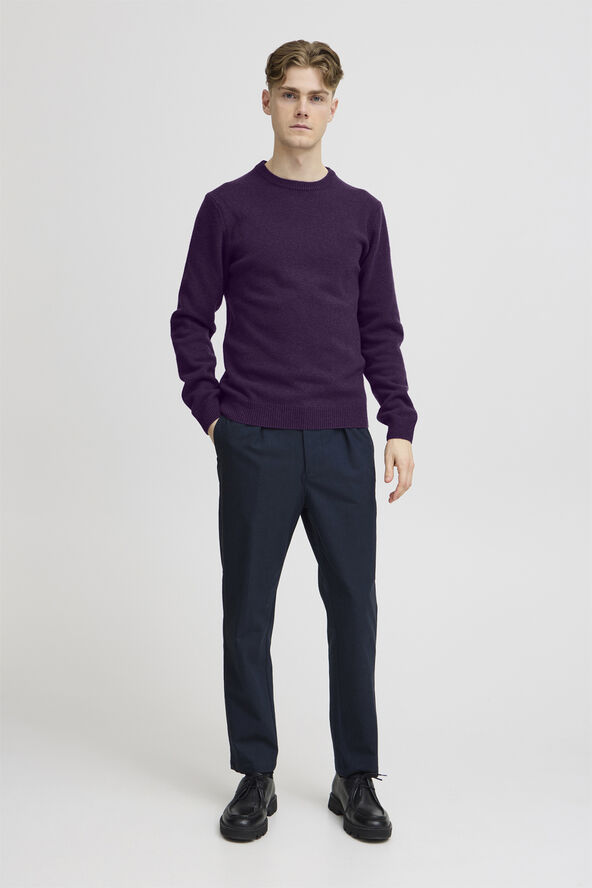 Casual Friday CFKARL crew neck bounty knit Montana grape melange