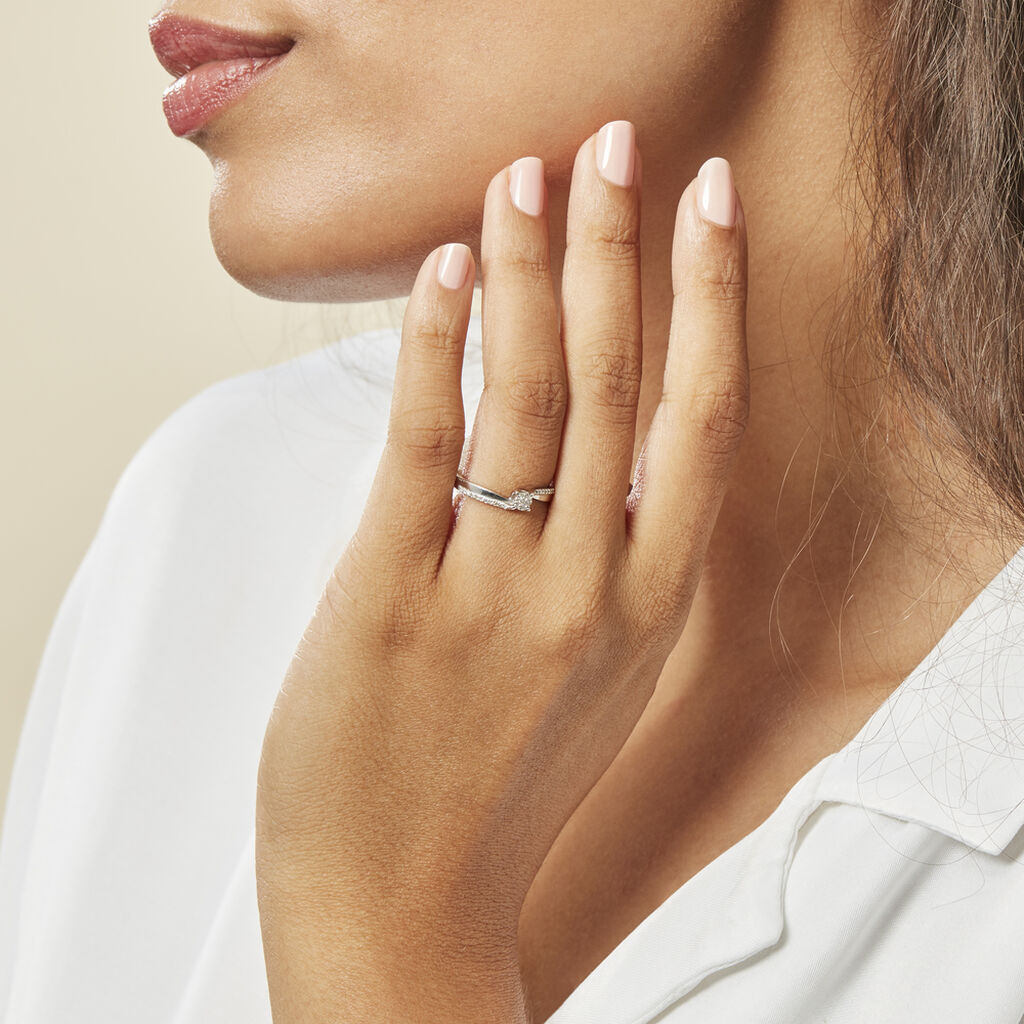 Bague Callysta Or Blanc Diamant