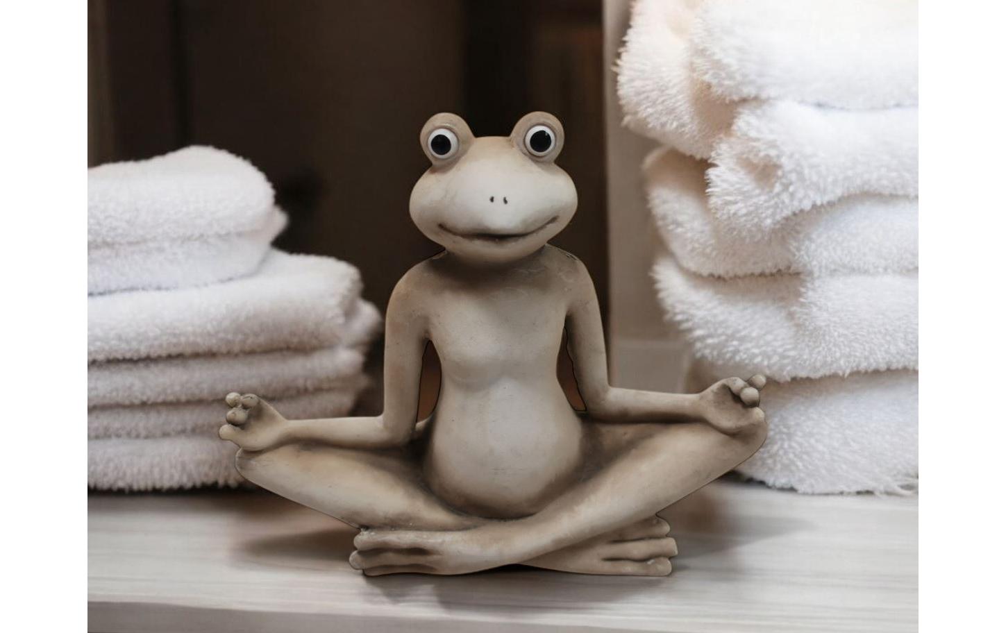 Dekofigur Frosch aus PolyresinDekorationsartikel