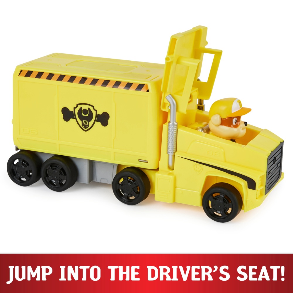 PAW Patrol Großer Truck Pup's Rubble Verwandlungs-Spielzeug-Truck