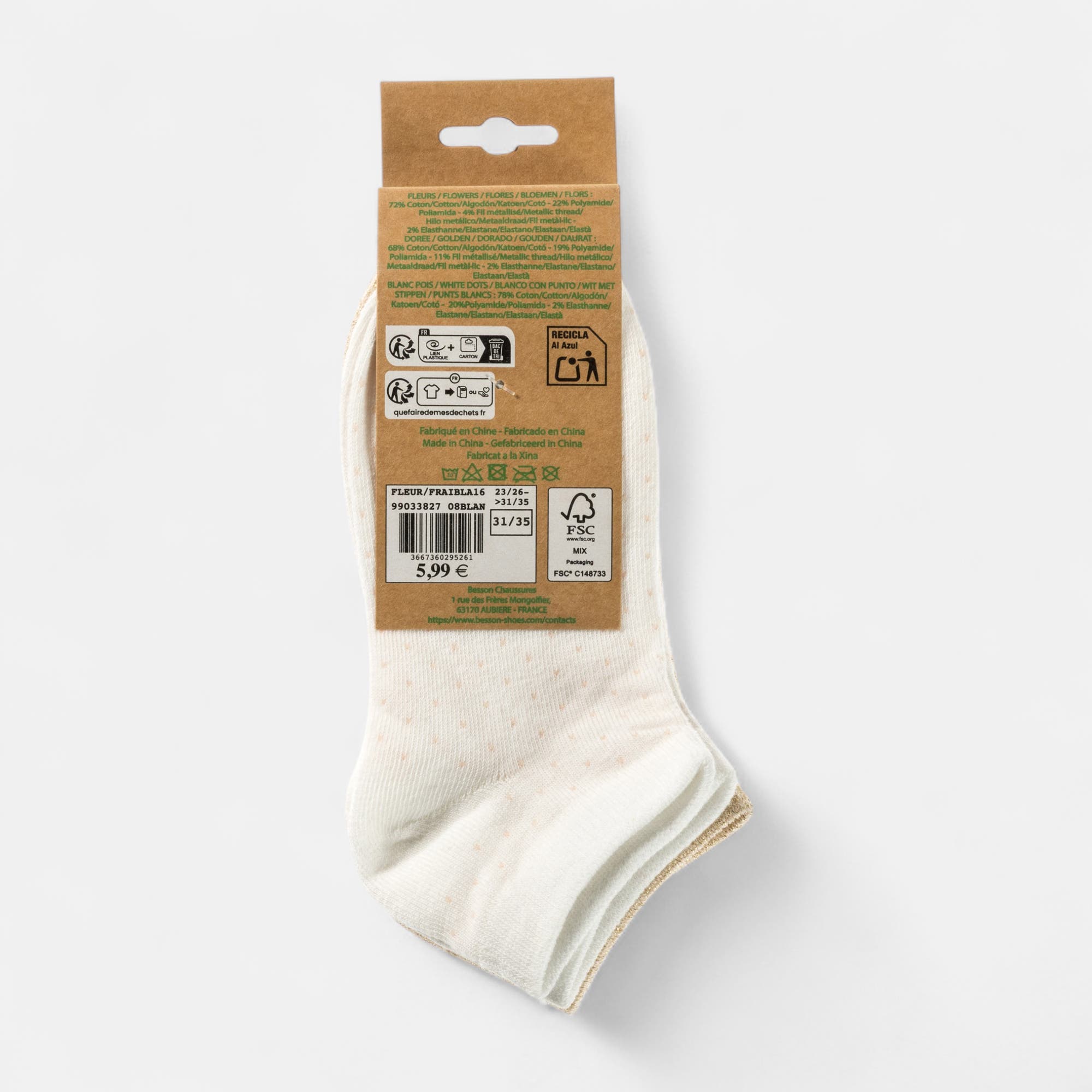Chaussettes Enfant blanc