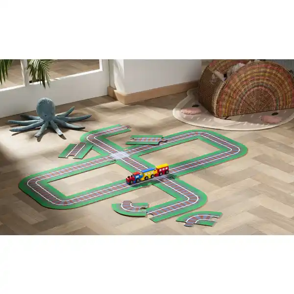 Filzstraßen-Puzzle Zug