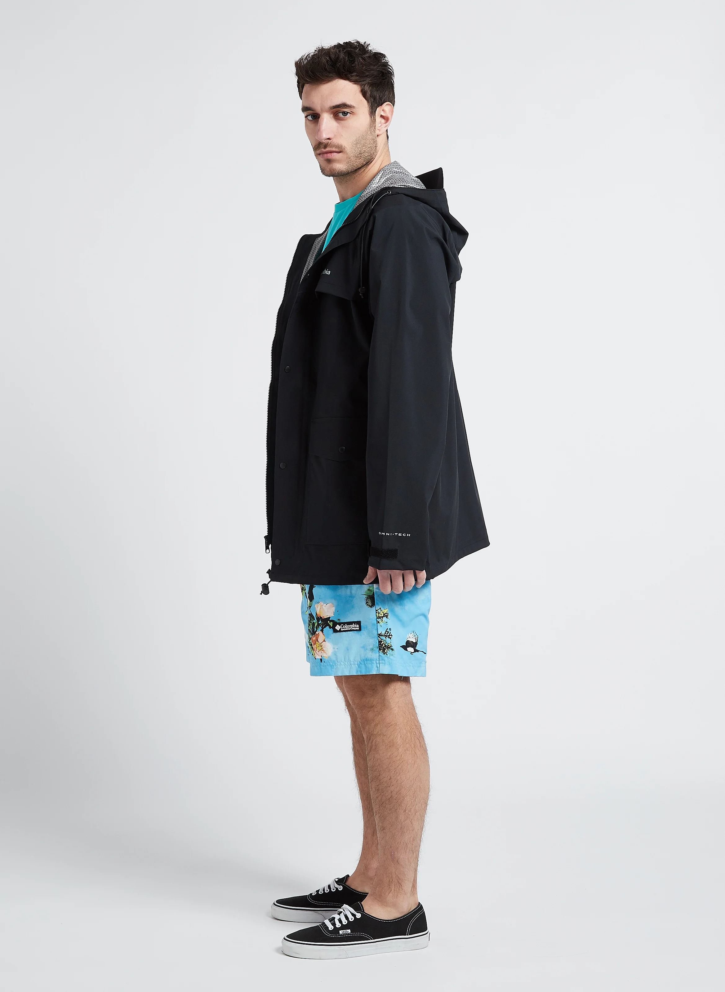M IBEX II - Veste imperméable à capuche | Noir