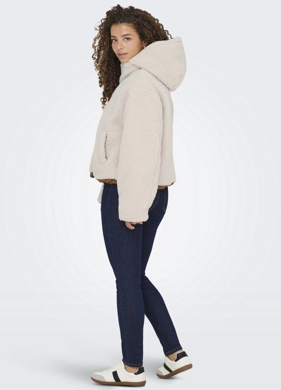 Only - Onlmaria Life Rev Puffer Jacket - Beige - Winterjas