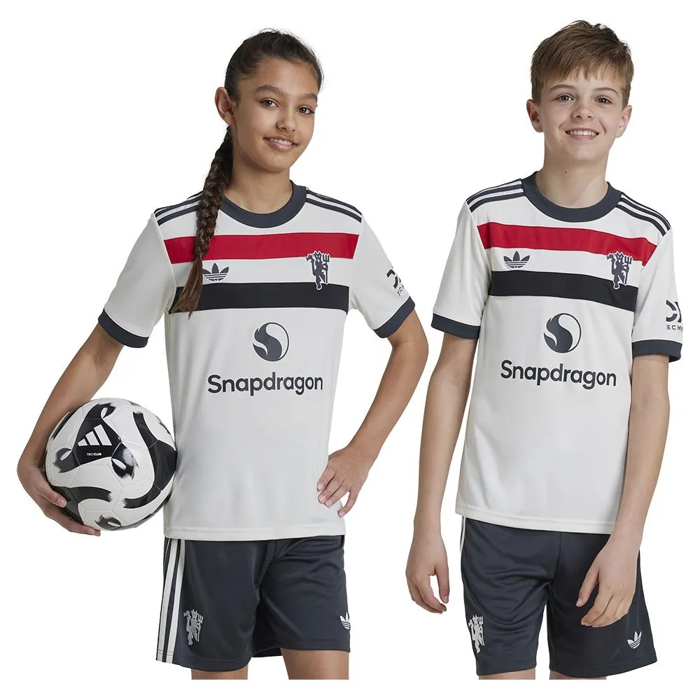 adidas Manchester United 24/25 3 Stripes Junior-Kurzarm-T-Shirt