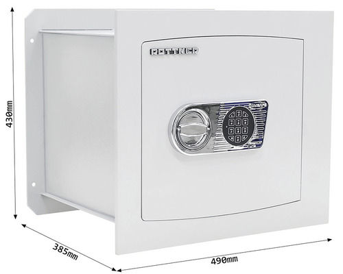 Rottner Delta 40 wandkluis met elektronisch slot, aluminium