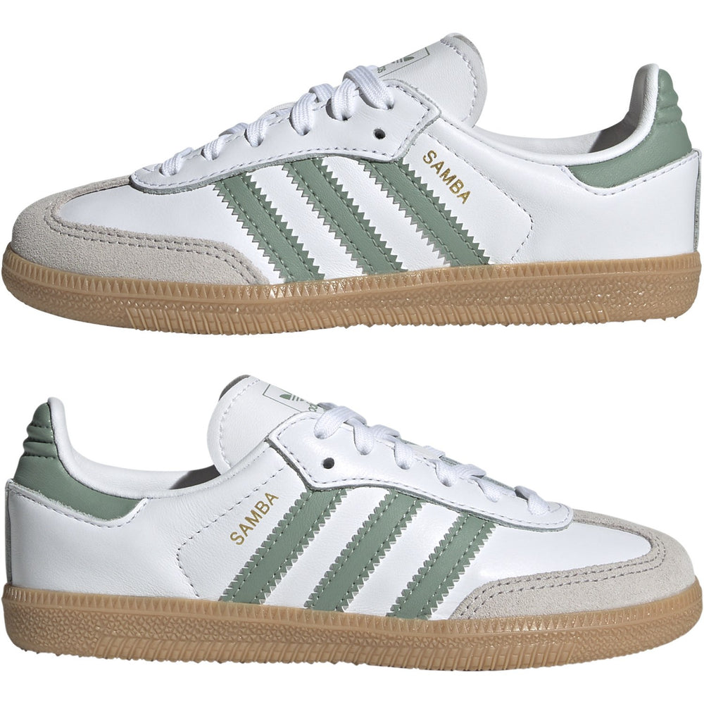 Køb adidas Originals Ftwr White/Silver Green/Gum 3 Samba Og C Sneakers
