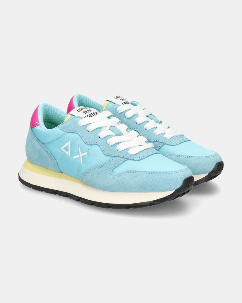 Sun 68 Ally Solid Nylon Lage sneakers  - blauw