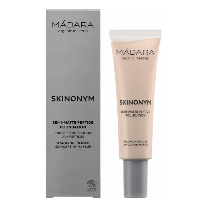 MÁDARA Fond de teint semi-mat aux peptides Skinonym - 30 ml | Ivory