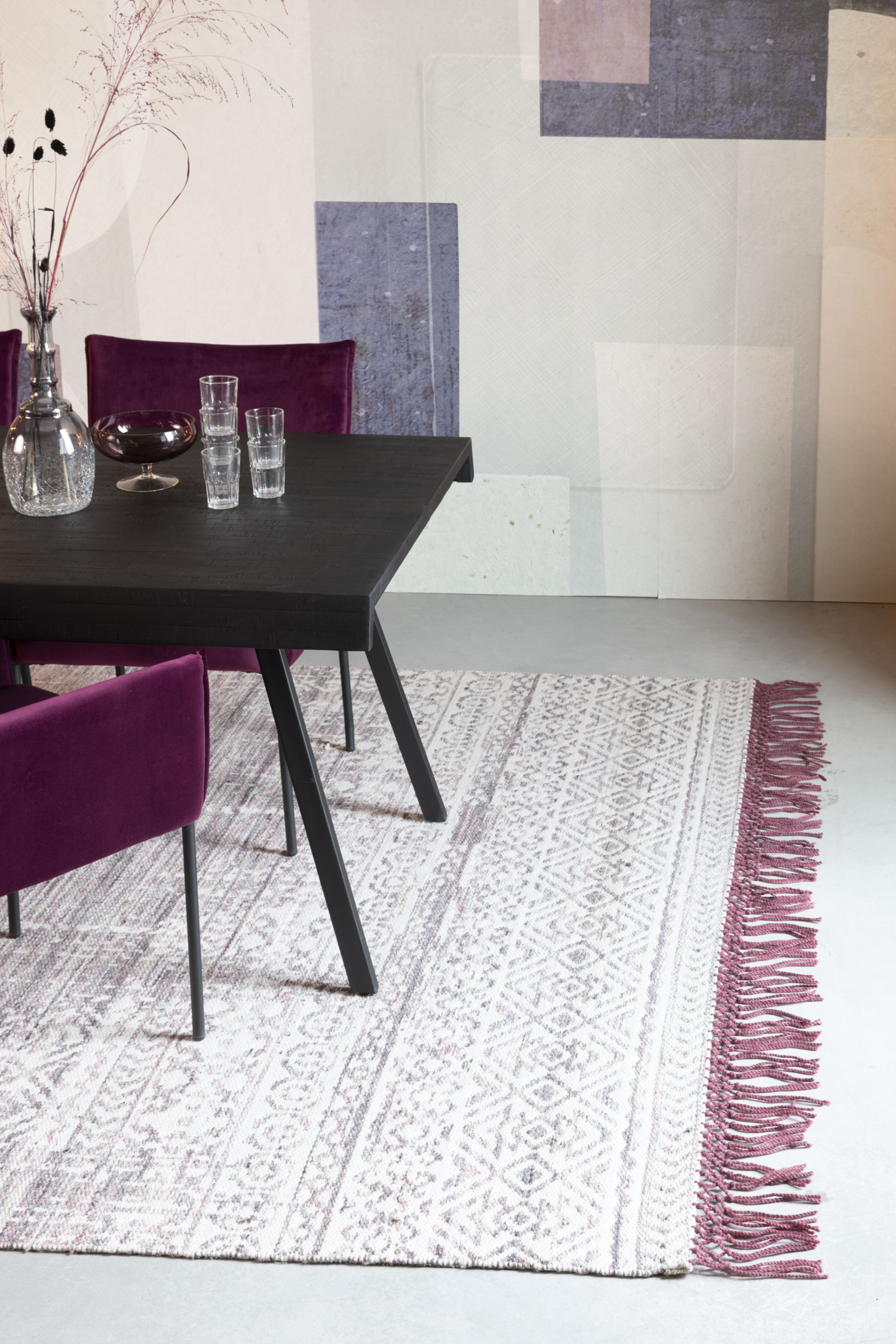 Rein Living Liv vloerkleed Liv vloerkleed 170x240 bordeaux