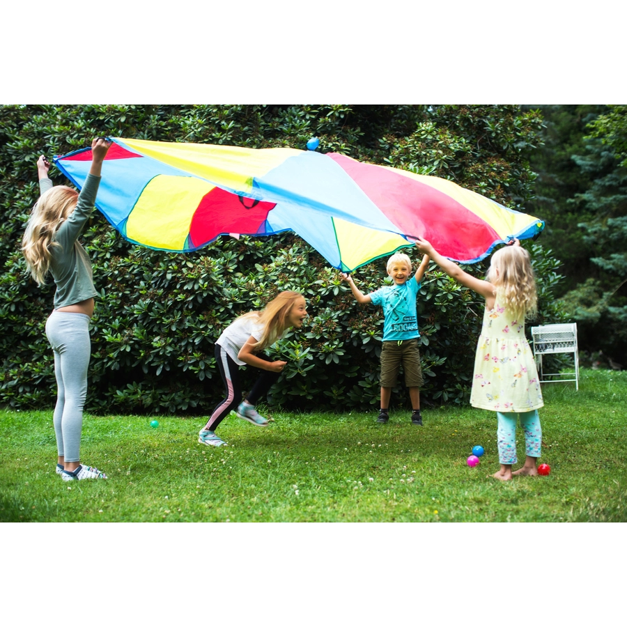 knorr toys® Schwungtuch Up and downinkl. 25 balls; Ø ca. 305 cm; 12 Griffe rot