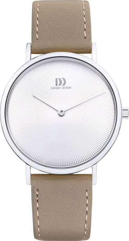 Danish Design - Horloge - Roestvrijstaal - Leren Band - Spatwaterdicht