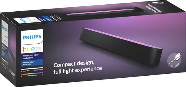 Philips Hue Play lysbar enkeltpakke (sort)