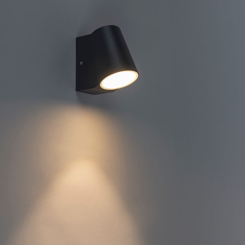 Moderne buitenlamp antraciet incl. LED met schemersensor - Uma