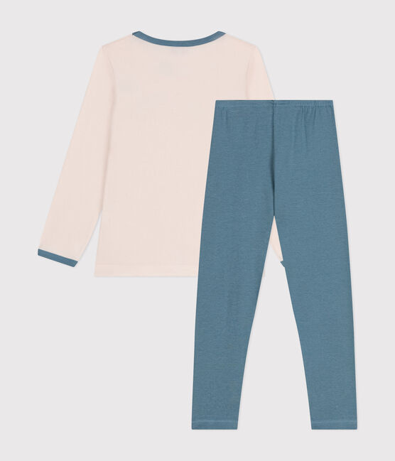 Pyjama manches longues fille en coton