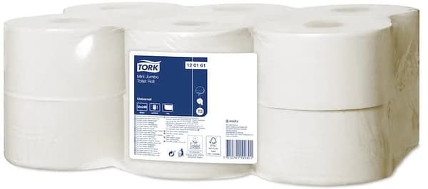 Toiletpapir Tork® Jumbo Mini Universal T2, 120161, 1-lags, pakke a 12 stk.
