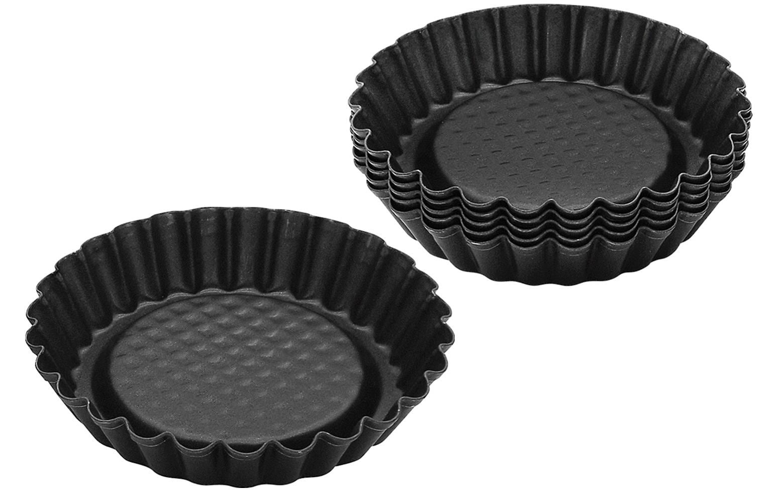Tortelett-Backform Black Metallic Ø 10.5 cmBackformen für Mini-Tortenböden