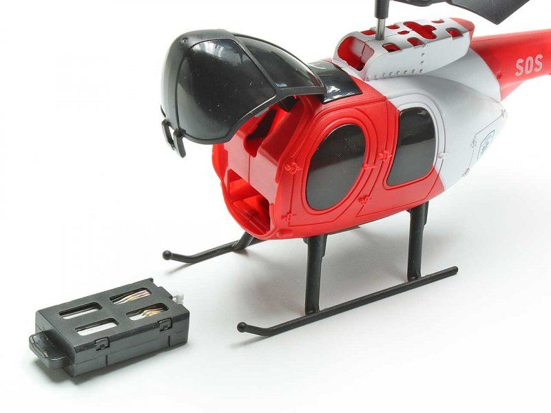 FliteZone Helikopter Hughes MD500 Micro Coast Guard 3-Kanal Kleiner Koaxial RC Heli mit 3-Kanal Fernsteuerung