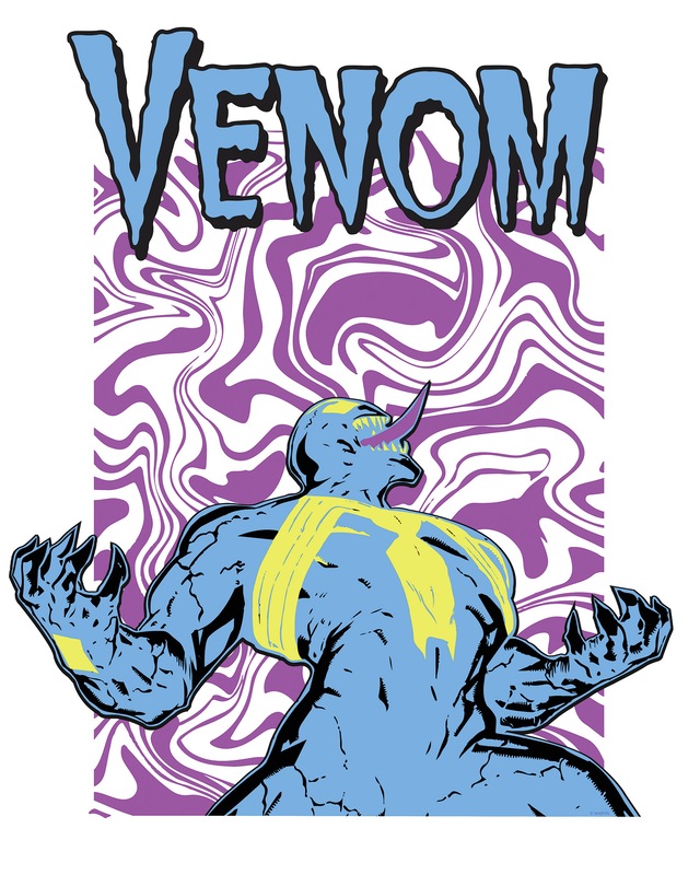 Komar Wandbild »Marvel Venom Colourful Scream« Disney Set, 1 Stk. tlg. 40 x 50 cm (Breite x Höhe) - Kinderzimmer, Dekoration