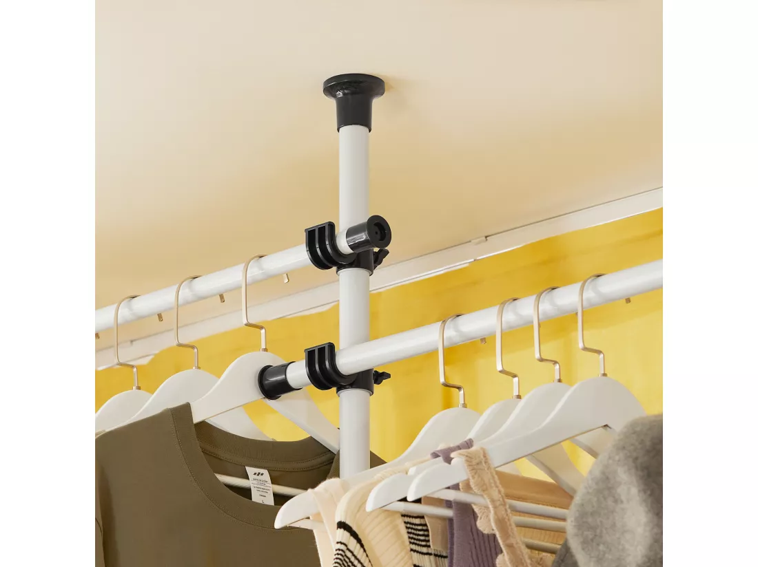 Garde-Robe Système Herkule Penderie Télescopique Portant Vêtement, KLS04-W