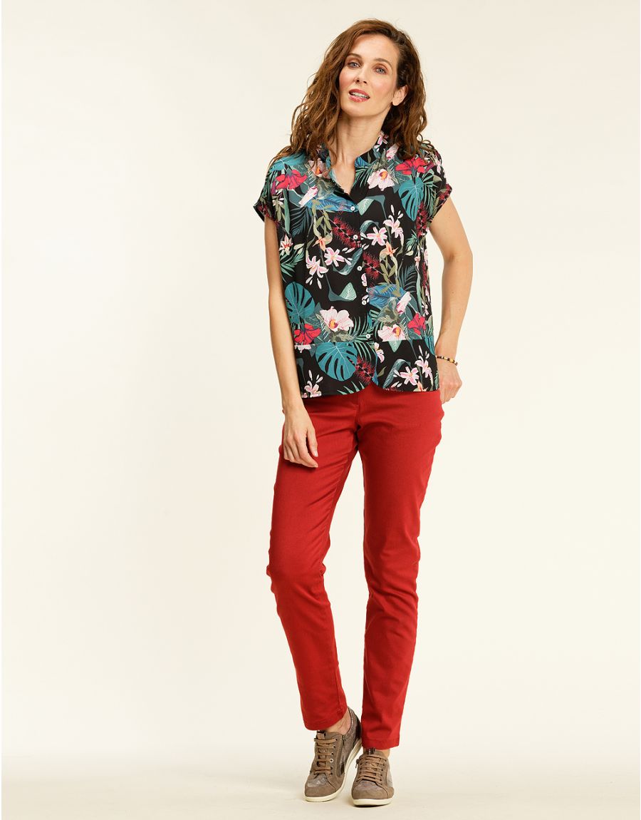 Chemisier tropical chic