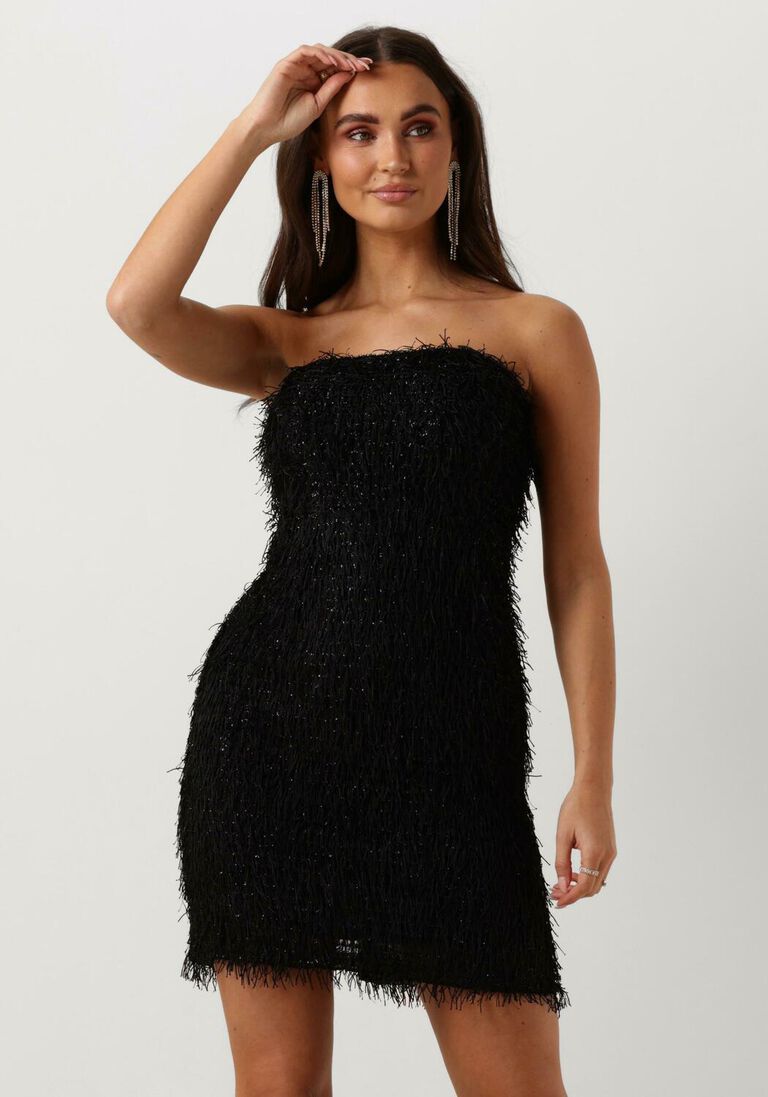 CO\\'COUTURE zwarte co'couture mini jurk gonzocc strap dress