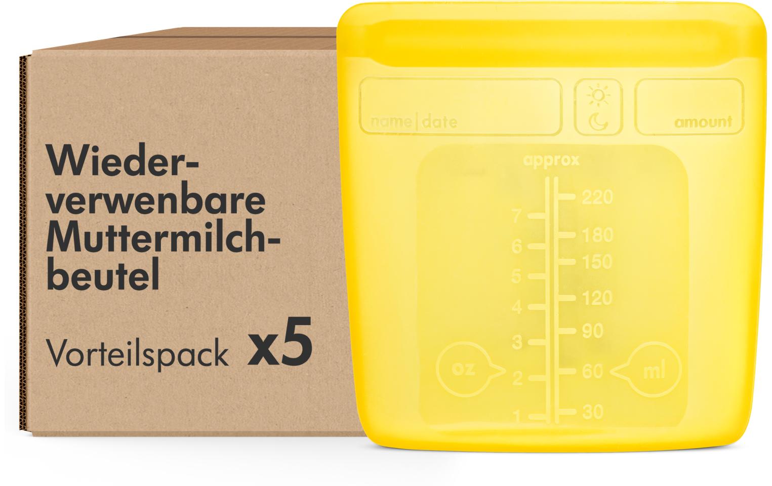 Muttermilchbeutel 5 StückWiederverwendbare Muttermilchbeutel