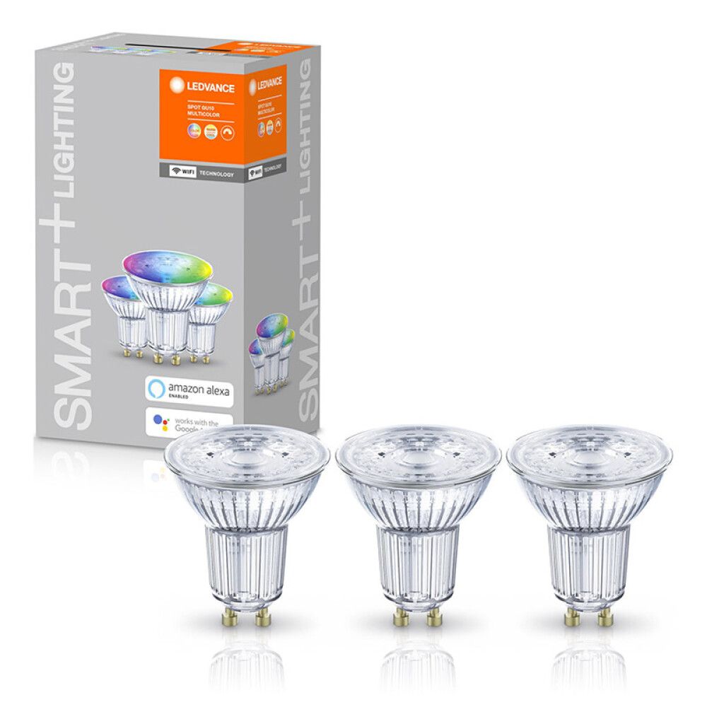 LYSPÆRE LEDVANCE SMART+ WIFI PAR16 50 RGBW 40° GU10 3PK