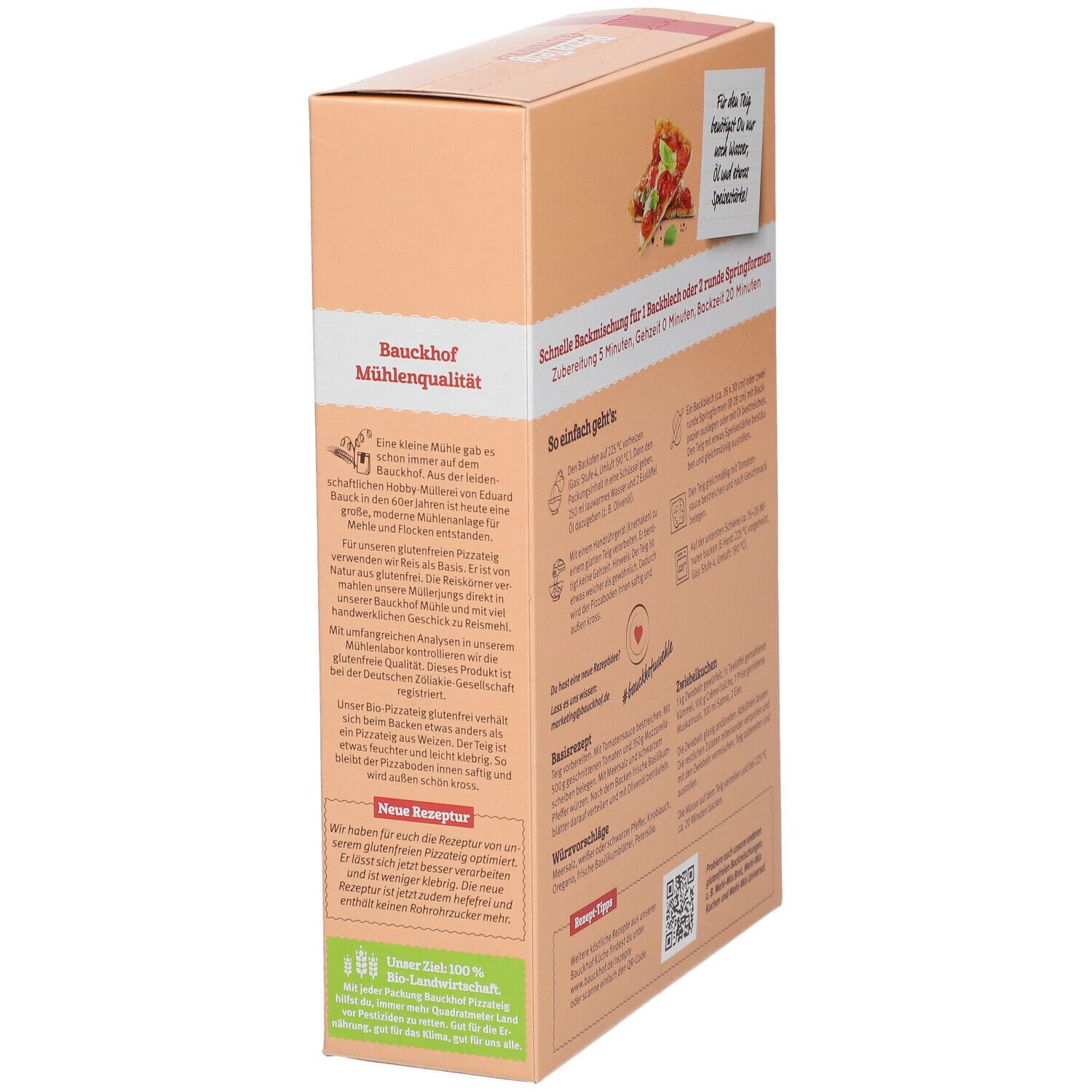 Bauckhof Pizzateig Backmischung, glutenfrei