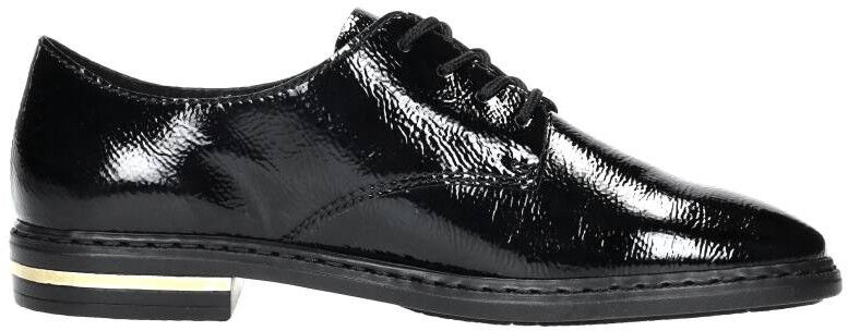 Rieker Veterschoenen Laag zwartlak