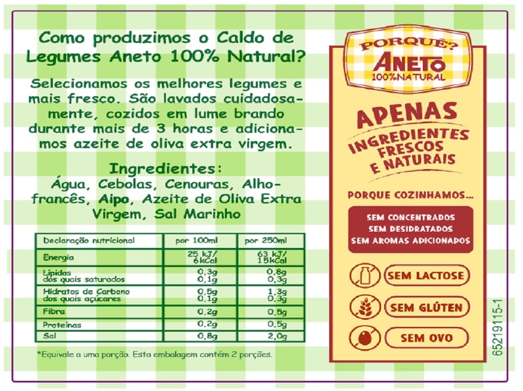 CALDOS LÍQUIDOS ANETO LEGUMES 500ML