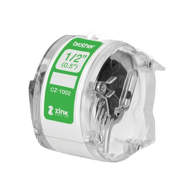 Brother CZ-12 - Ruban d'étiquettes auto-adhésives - 1 rouleau (12 mm x 5 m) - couleurs