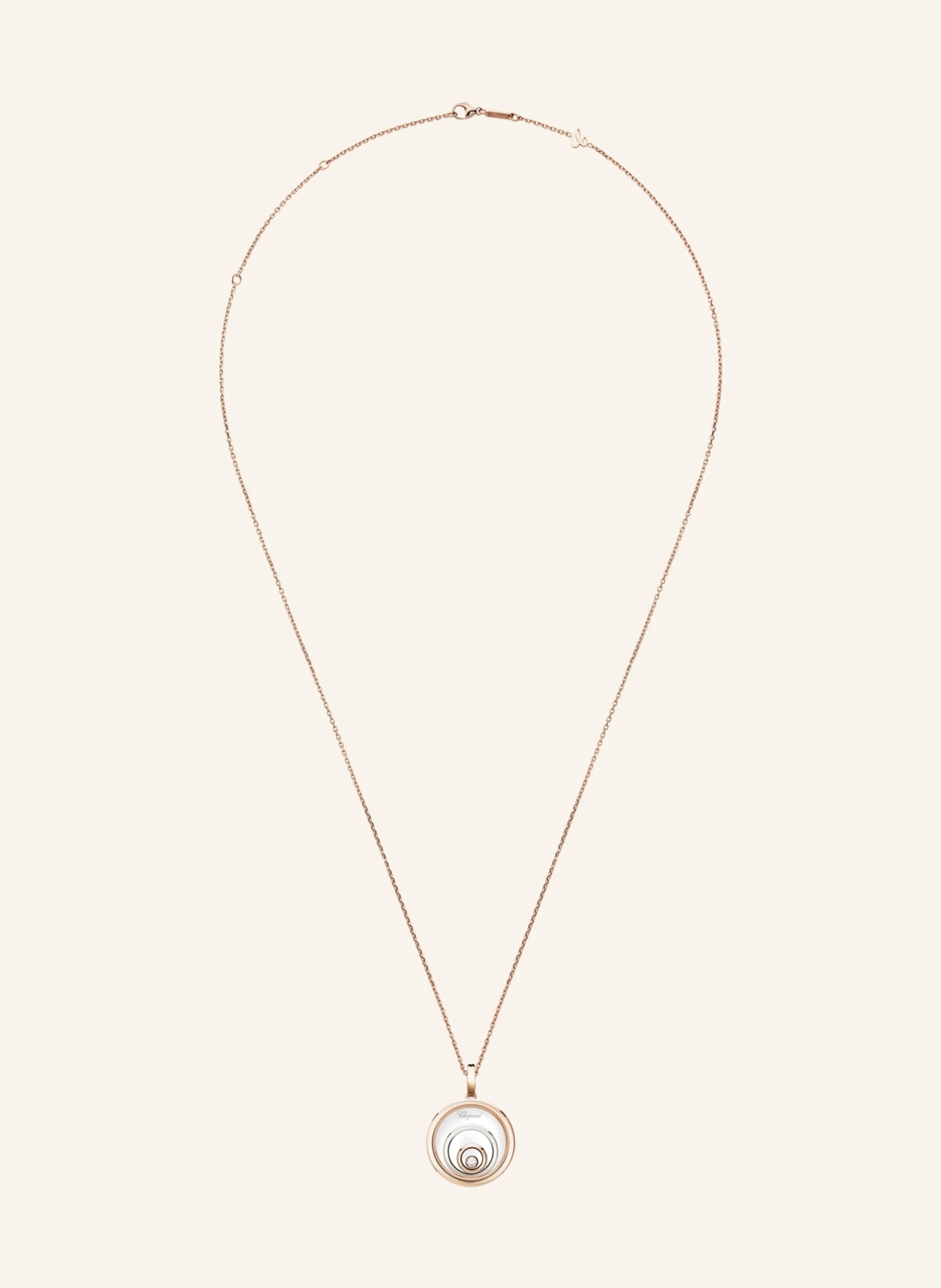 Chopard Anhänger HAPPY SPIRIT Anhänger aus 18 Karat Weißgold, aus 18 Karat Roségold und Diamanten
