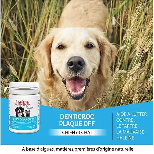 Clement Thekan Hygiène Bucco-Dentaire Chien Chat Poudre 40g