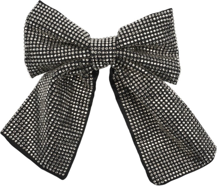Sui Ava Kelly Crystal Bow Black diamond