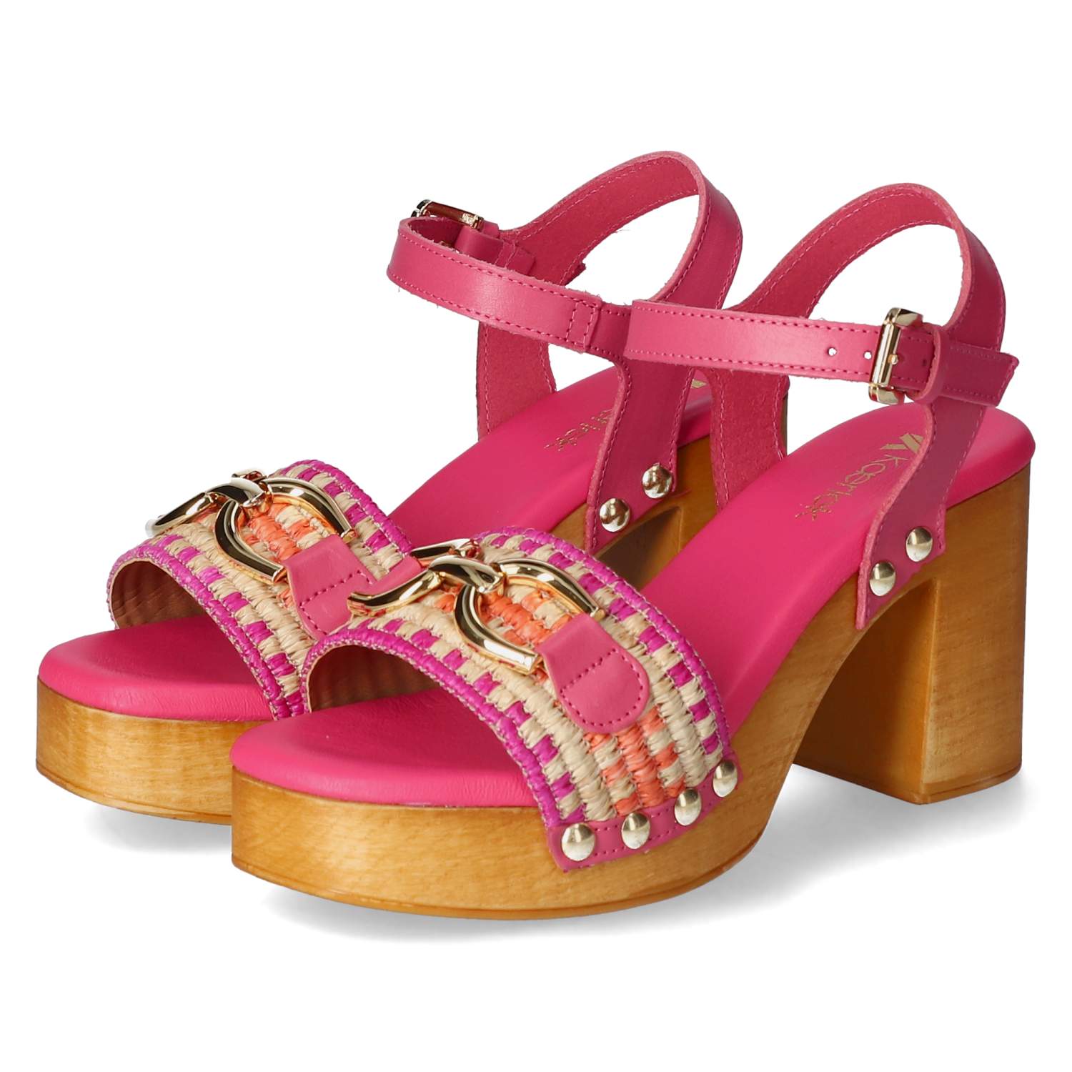 Kaerlek Sandaletten - fuxia arancio/fuxia