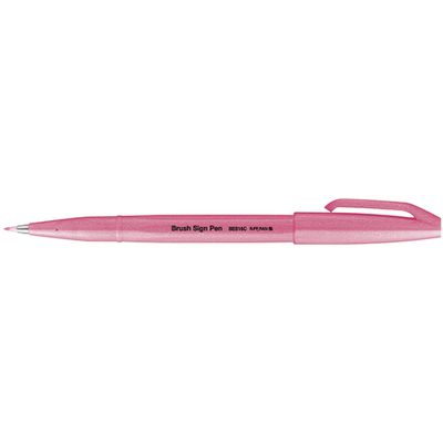 Pentel Arts Brush Sign Pen - Feutre - rouge fluo