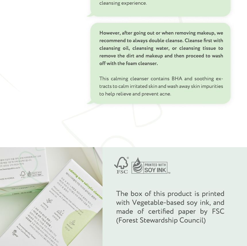 face republic - Kalmerende acne-salicylaatreiniger