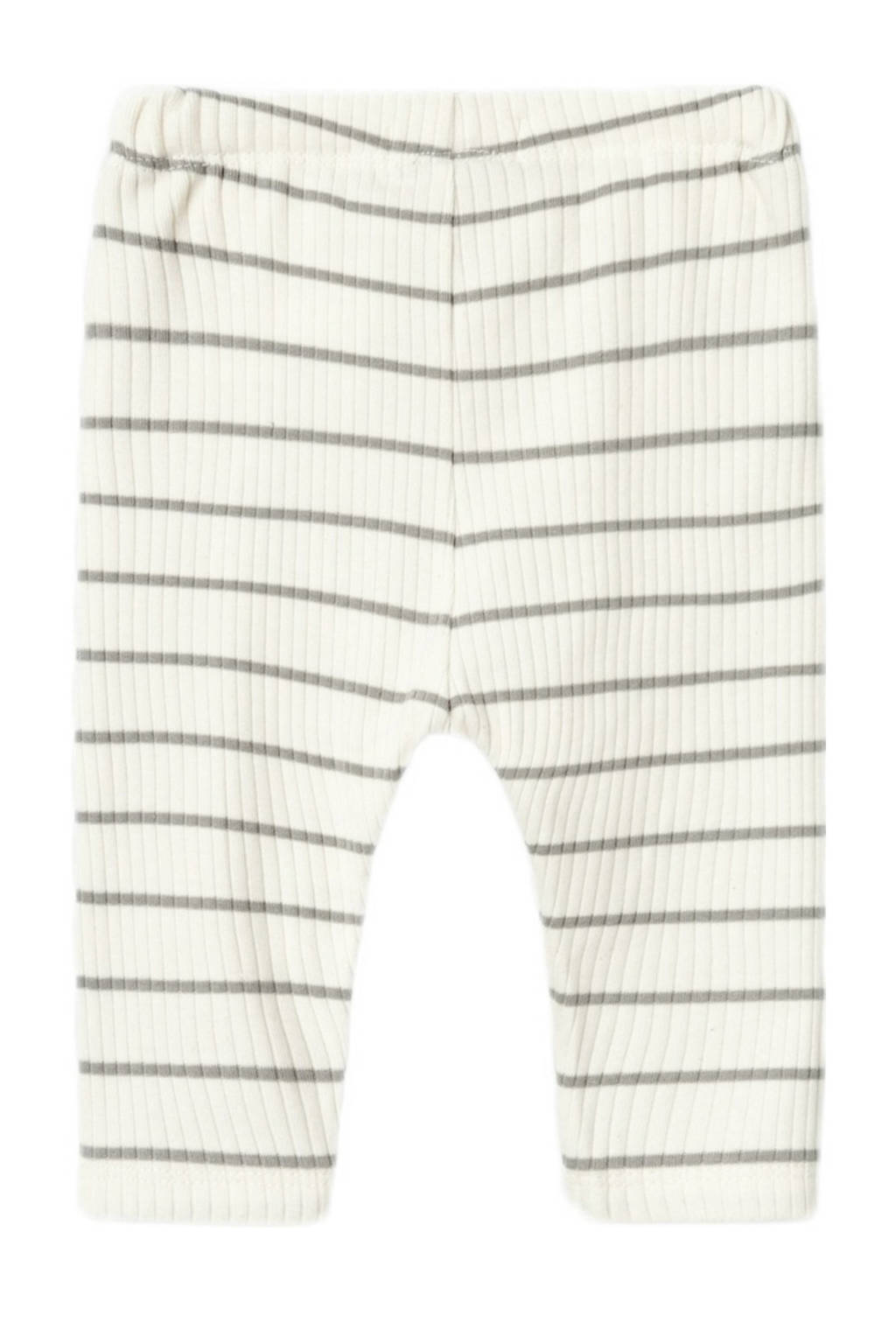 LIL' ATELIER baby gestreepte broek NBMKAIL offwhite/grijs