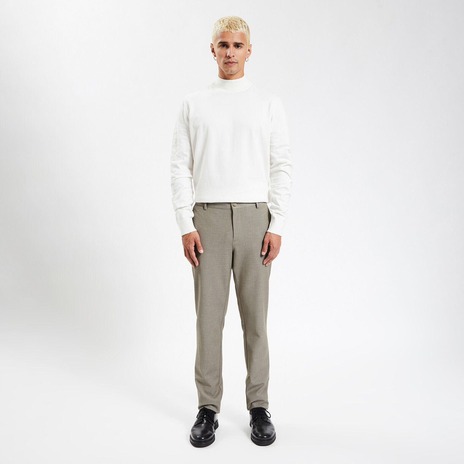Pantalon chino slim confort Beige